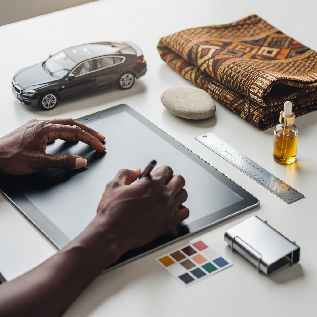 Web plus Africa portfolio showcase featuring custom web design, logo design, and AI integration solutions for fashion brands, automotive, spas and enterprise clients across Africa